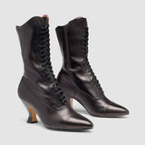 Edith Edwardian Boots Wide (Black)
