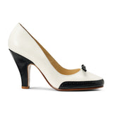 PRE-ORDER Suzette Spectator Pumps (Navy/Ivory)