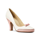 PRE-ORDER Suzette Spectator Pumps (Pink/Ivory)