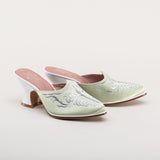 Antoinette 18th Century Mules (Green)