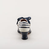 Bernadette Edwardian Oxfords (Navy/Ivory)