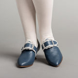 Dunmore 18th Century Shoes (Blue/White)