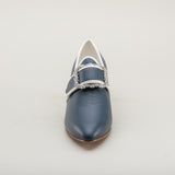 Dunmore 18th Century Shoes (Blue/White)