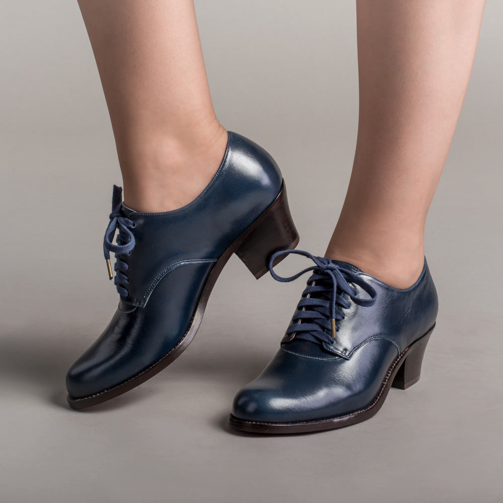 American Duchess Female Oxford Shoes Ghillie Vintage Lace-Up Shoes