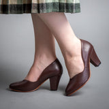 Marilyn 1940s Pumps (Brown)